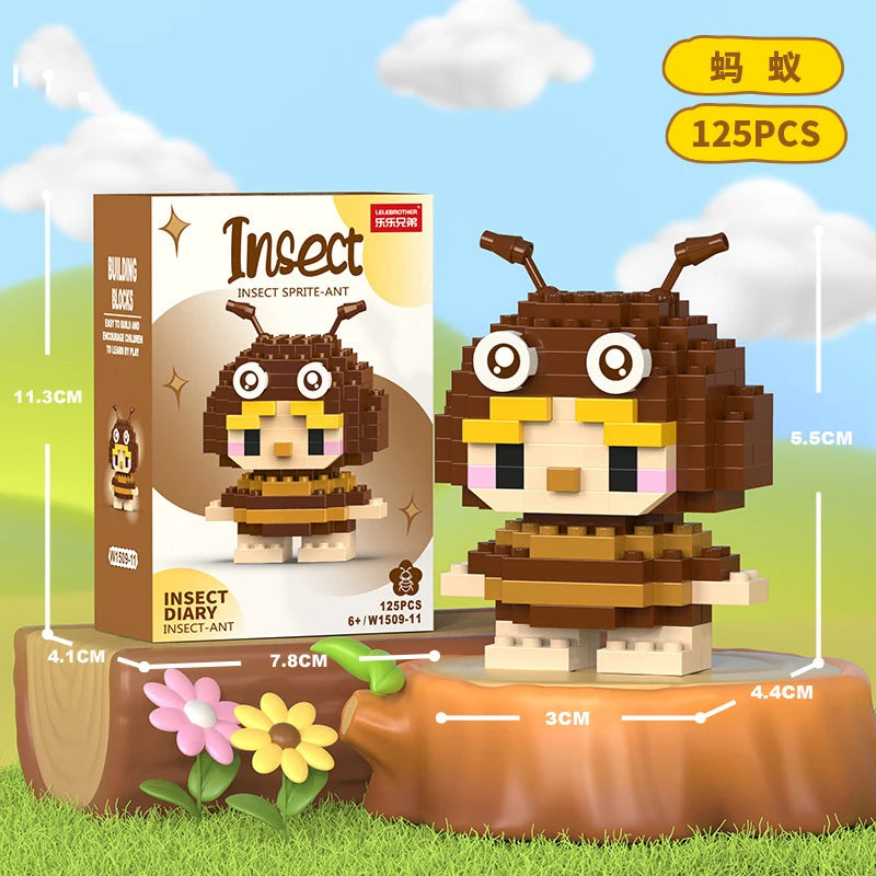 Adults Animals Micro Particle Building Blocks – Dog and Cat Mini Bricks Toy for Kids Ages 6 to 12