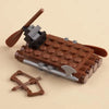 Medieval Building Blocks Playset - Viking Warriors Camp, Pirate Ship & Castle Wall (Compatible with Major Brick Brands)