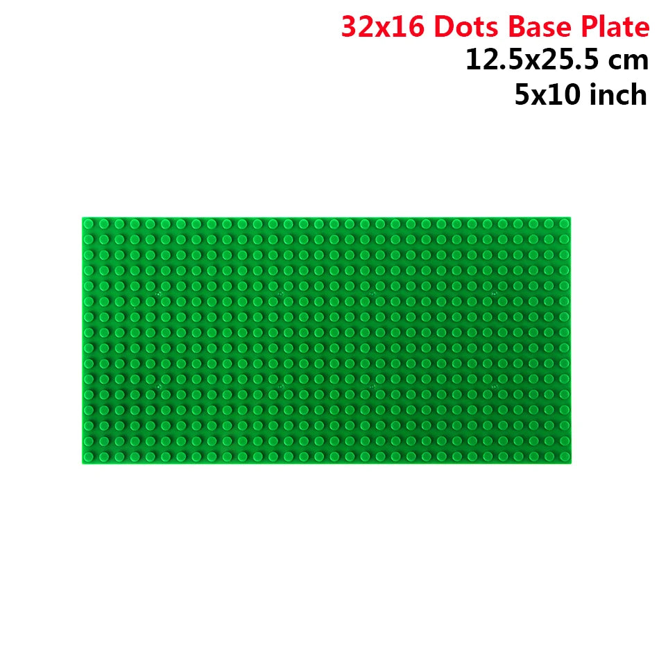 32x32 and 32x16 Dots Classic Building Blocks Base Plates – MOC DIY Small Bricks for City Figures and Kids Toys