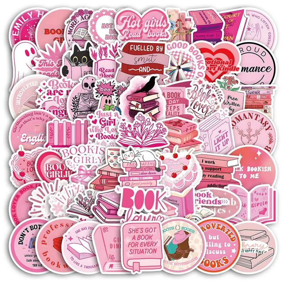 10/50/100pcs Dark Romance Bookish Stickers – Aesthetic Decals for Kindle, iPad, Phones, Laptops, and Diaries