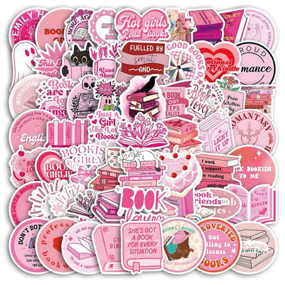 10/50/100pcs Dark Romance Bookish Stickers – Aesthetic Decals for Kindle, iPad, Phones, Laptops, and Diaries