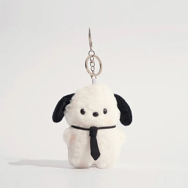 Sanrio Pochacco Plush Doll Keychain, Kawaii Anime Pendant for Girls Birthday Gift
