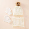 Baby & Toddler Winter Hat, Scarf & Gloves Set – Warm Cotton for Boys & Girls (0-3 Years)
