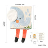 Baby Montessori Cotton Magic Tissue Box Toy – Finger Exercise Busy Board Game, Educational Soft Rattle Cloth Book Gift
