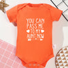 “You Can Pass Me to My Aunt Now” – Fun Baby Onesie, American Style Harajuku Cotton Romper for Newborn Boys, Cozy & Breathable