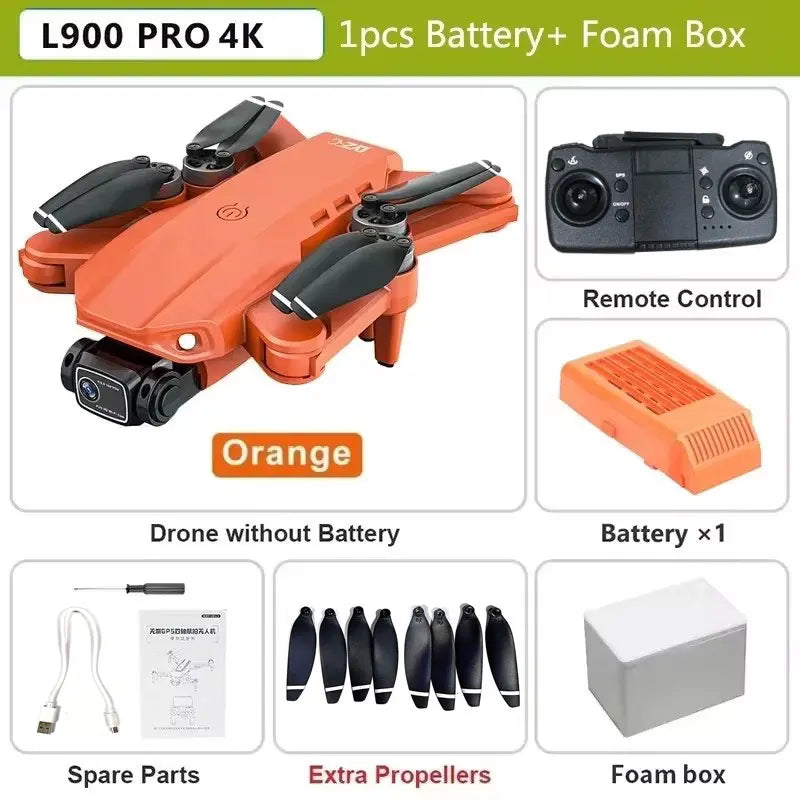 L900 Pro SE Max GPS Drone – 4K Dual HD Camera 5G WiFi FPV Quadcopter with Obstacle Avoidance