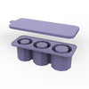 Silicone Ice Cube Tray With Lid for 20/30/40 oz Cups - 3 Large Cylinder Ice Molds