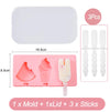 Silicone Cartoon Animal Popsicle and Ice Cream Mold with Lid and Sticks