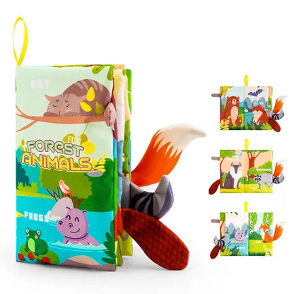1PC Newborn 0-6 Months Baby Book - Touch and Feel Soft Book, Kids Puzzle Montessori Toy