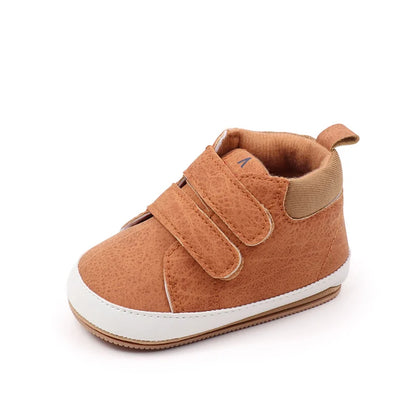 Baby Shoes Soft PU High Quality TPR Anti-Slip Sole Spring & Autumn Style for Newborn Toddler Boys and Girls