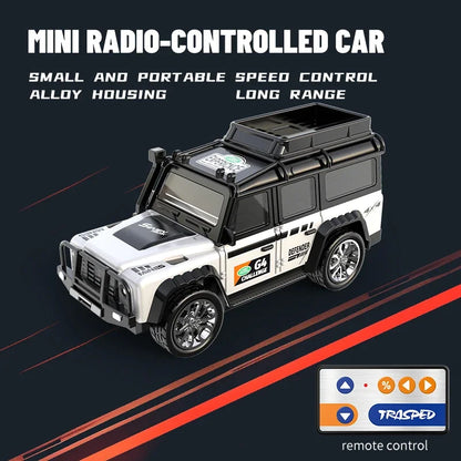 Mini 1/64 Alloy RC Car with 60-Minute Run Time
