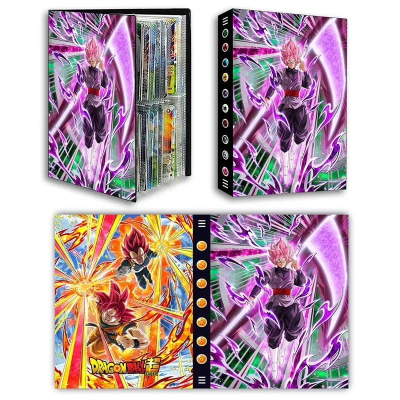 Dragon Ball Card Album - 240pcs Son Goku, Vegeta, Frieza Game Card Holder Binder, VMAX Card Collection, Kids Toy Gift