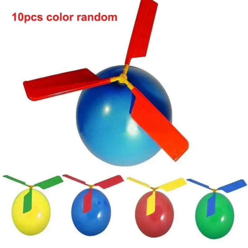Propellar Kid Propeller Balloon Helicopter Toys – DIY Whistle Flying Balloons, Outdo ...