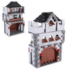 Medieval Building Blocks Playset - Viking Warriors Camp, Pirate Ship & Castle Wall (Compatible with Major Brick Brands)