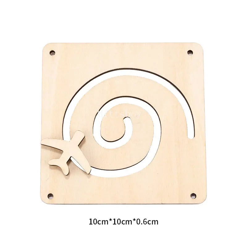 Baby Montessori Wooden Busy Board – Animal, Guinea Pig, Dinosaur, Clock, and Pattern Pairing Educational Toy for Children Gift