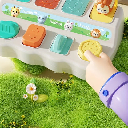 Montessori Pop-Up Animal Toy and Learning Box – Enhances Logic and Motor Skills, Educational Gift for Children’s Birthday