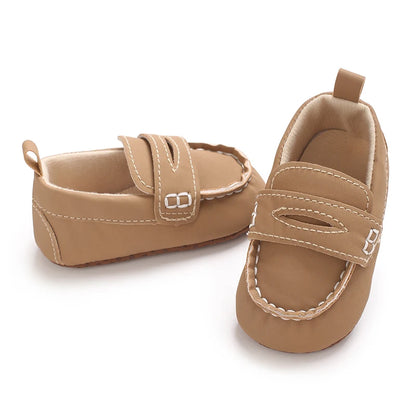 Solid Color Baby Casual Soft Soled Walking Shoes 0-1 Year Old Infants Toddlers Bean Shoes Forefoot Shoes