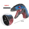 Soft Vinyl Dinosaur Hand Puppet, Rubber Animal Head Toy Glove Gift for Halloween