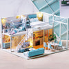 3D Wooden Mini Dollhouse Kit with Furniture – DIY Handmade Miniature House Puzzle for Ages 14+