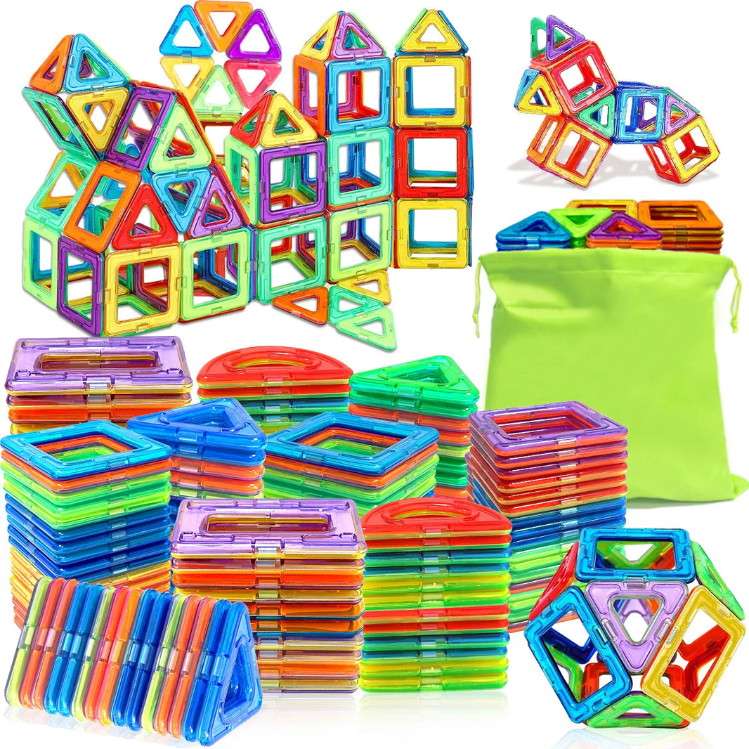 Big Magnetic Building Blocks 3D STEM Educational Constructor Set
