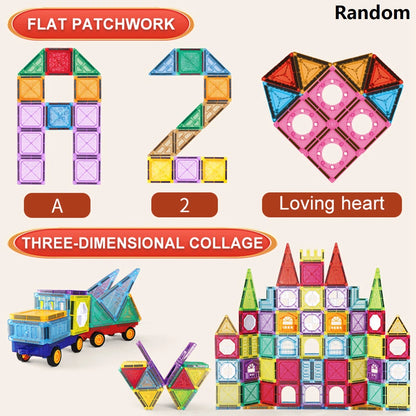 Magnetic Building Blocks Toy for Kids Ages 3 to 8+