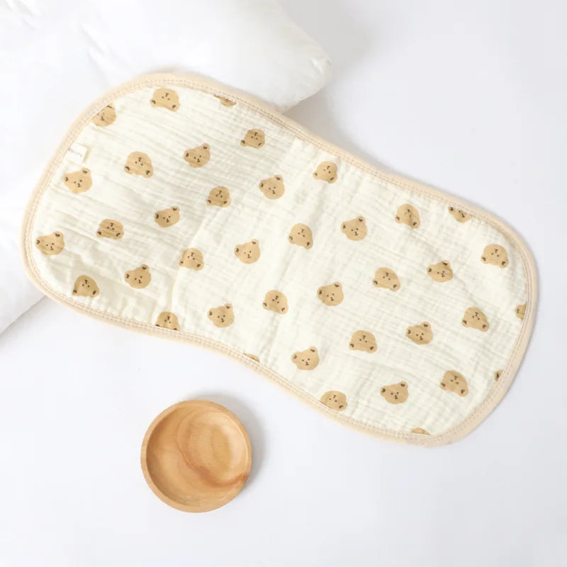 Newborn Baby Burp Towel | Six-Layer Gauze Waterproof Shoulder Pad Bib for Drool & Spitting Protection - Kidzy Market