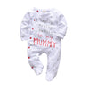 Newborn Infant Baby Boys & Girls Cotton Long Sleeve Romper – “Daddy/Mummy” Letter Jumpsuit Pajamas – Cute Family Outfit for Baby Boy & Girl