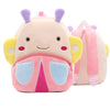 Cute Pink Butterfly Girls School Backpack – Plush Kindergarten School Bag for Kids - Kidzy Market