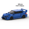 MOC Speed Racing Car Building Blocks Set — Small Studded Sports Car Garage Toy