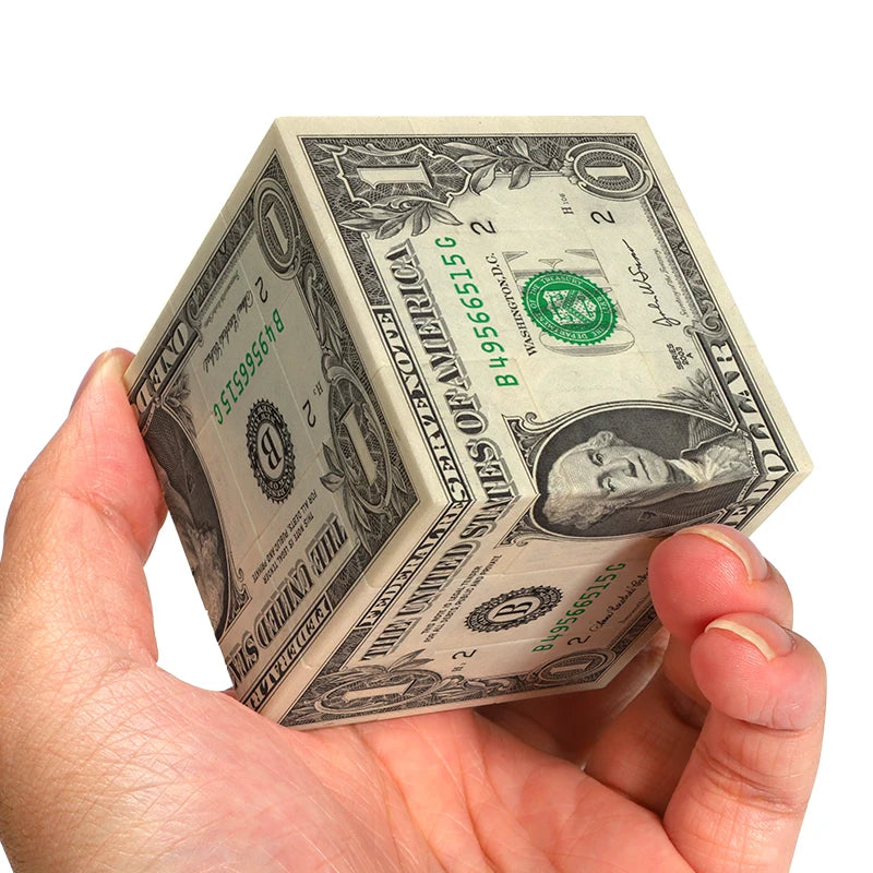 Magic Cube 3x3x3, Cartoon Alien Dollar Graffiti UV, Fun Stress Relief Puzzle, Professional Smooth Speed Game, Children's Toy Gift