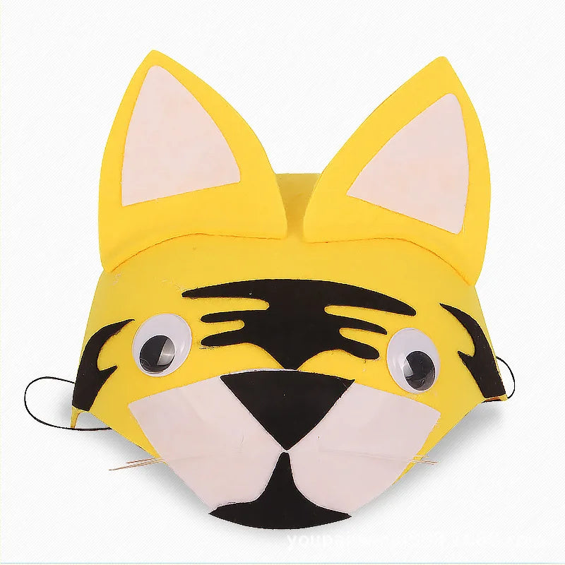 Kids Forest Animal Felt Party Hat – Duck, Bird & Rabbit Carnival Cap | Children's Day Party Costume