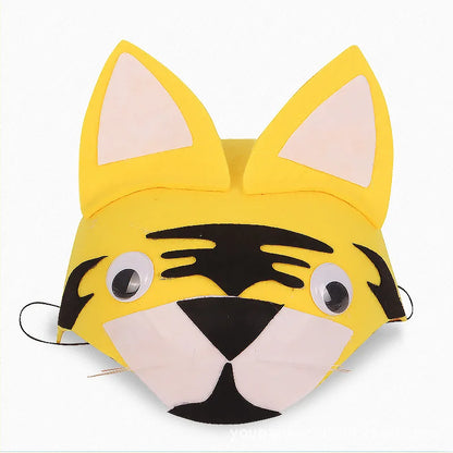 Kids Forest Animal Felt Party Hat – Duck, Bird & Rabbit Carnival Cap | Children's Day Party Costume