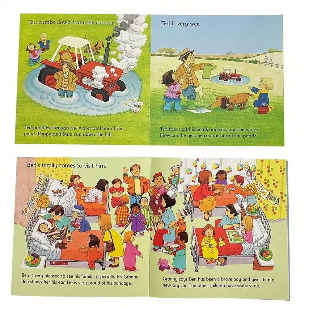 Usborne Farmyard Tales – First Experience English Picture Story Book for Preschool Kids Bedtime Reading Montessori