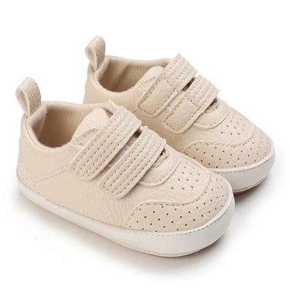 New Baby Shoes Retro Leather Boy Girl Multicolor Toddler Rubber Sole Anti-Slip First Walkers Infant Moccasins