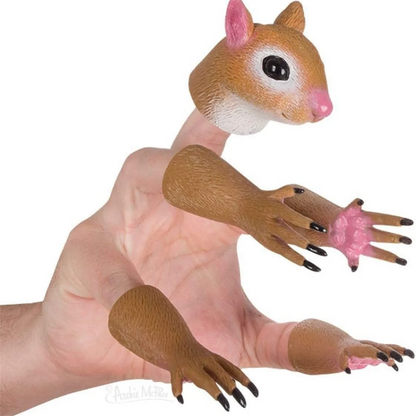 E Squirrel Finger Puppet Set, Animal Puppet Show Props, Novelty Toy Gift
