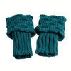 Elegant Women's Winter Boot Cuffs - Soft Knitted Acrylic Leg Warmers | Cozy Stretchable Ankle Socks | 1 Pair