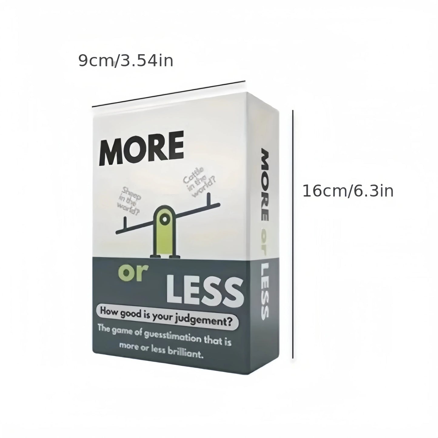 More or Less - Hilarious Family Drinking Game, Fast-Paced Interactive Party Entertainment for All Ages