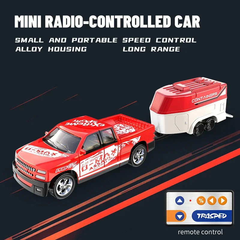 Mini 1/64 Alloy RC Car with 60-Minute Run Time