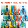 36PCS Creative Origami Paper Planes DIY Parent-Child Full Color Educational Toy