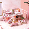 3D Wooden Mini Dollhouse Kit with Furniture – DIY Handmade Miniature House Puzzle for Ages 14+
