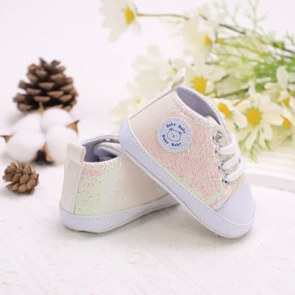 Trendy Sequin Sneakers for Baby Boys – Lightweight Non-Slip Shoes for Indoor & Outdoor Walking