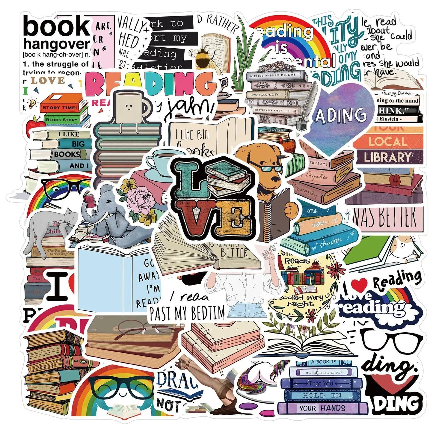 10/50/100pcs Dark Romance Bookish Stickers – Aesthetic Decals for Kindle, iPad, Phones, Laptops, and Diaries