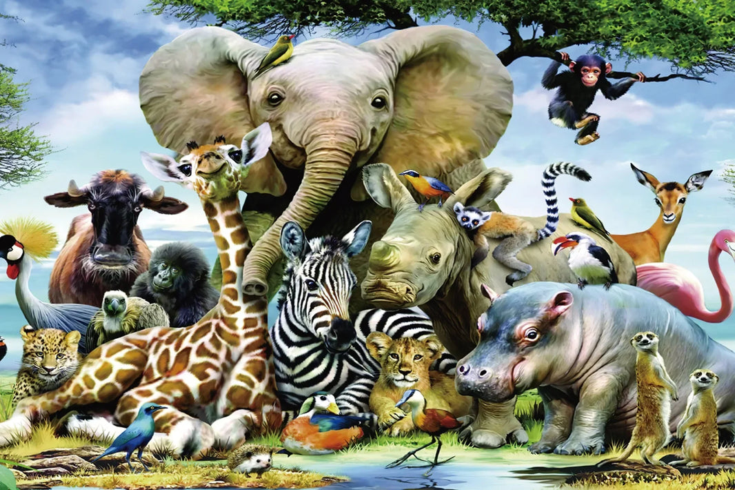 Adult Jigsaw Puzzle 1000 Pieces, Landscape Animation Paper Puzzle, Decorative Painting, Brain Exercise Toy