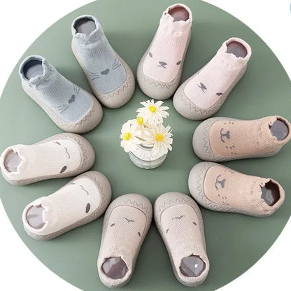 Baby Shoes – Soft Rubber Sole First Walkers, Non-Slip Toddler Sock Shoes for Boys & Girls (0-4Y)