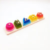 Children’s Wooden Stack Toy Color and Shape Classification Puzzle