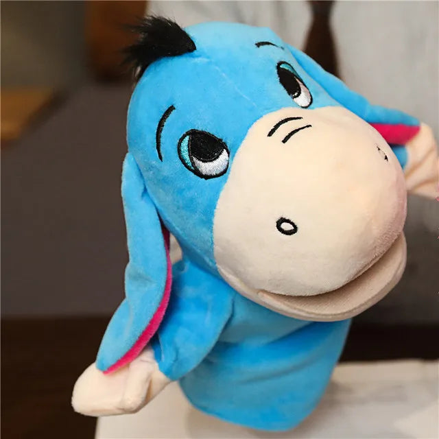 Soft Plush Horse Hand and Finger Puppet, Cartoon Toy for Kids Party Decoration