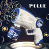 Astronaut Automatic Bubble Gun for Kids with Blue LED Lights — Battery-Powered Bubble Machine Toy (8.26 x 2.95 x 5.9 in / 21 x 7.5 x 15 cm)