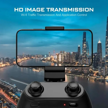 RC Helicopter Drone with 480P Camera – Fighter UAV Land and Air Mode Brushless Toy