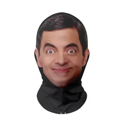 Full Face Celebrity Mesh Mask - Kanye Shiesty Style, Men’s Cosplay & Party Prop