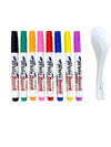 Water Floating Pen Set – Magical Ink Pens with Spoon and Floating Chalk for Graffiti and Water Painting Art, Educational Toy for Kids